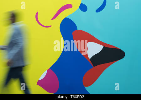 Berlin, Deutschland. 27 Apr, 2019. Funktion 70. Ordentlichen Bundesparteitag der FDP in Berlin, Deutschland am 27.04.2019. | Verwendung der weltweiten Kredit: dpa/Alamy leben Nachrichten Stockfoto