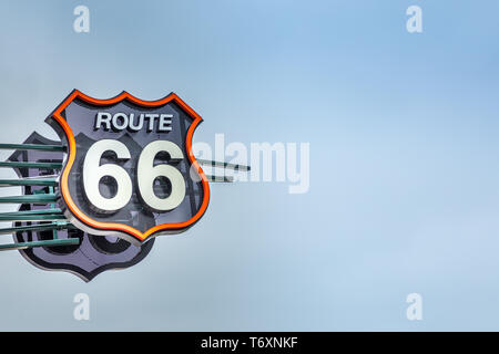66 Zeichen Route, Tulsa, Oklahoma Stockfoto