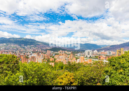 Medellin Stadt am Nachmittag Stockfoto