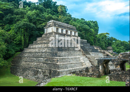 Ruinen von Palenque, Chiapas, Mexiko Stockfoto