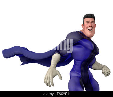 Diese lustige super hero Cartoon etwas Spaß in ihre Kreationen setzen Stockfoto