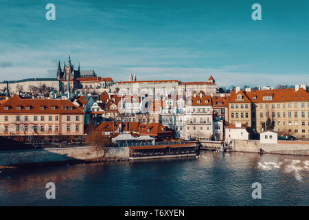 Die Kathedrale und das Prager Schloss, Tschechische Republik Stockfoto