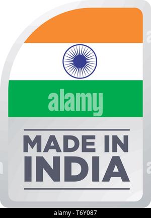 Hergestellt IN INDIEN Stock Vektor