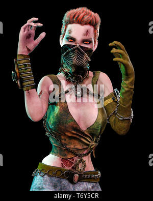 Dies ist ein Zombie Hunter. Dieser Kerl etwas Spaß in ihre Kreationen setzen Stockfoto