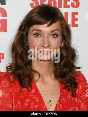 Mai 1, 2019 - LAUREN Lauren LAPKUS Lapkus nimmt an den Urknall Theoryâ €™ S-Serie Finale Party im The Langham Huntington. (Bild: © Billy Bennight/ZUMA Draht) Stockfoto