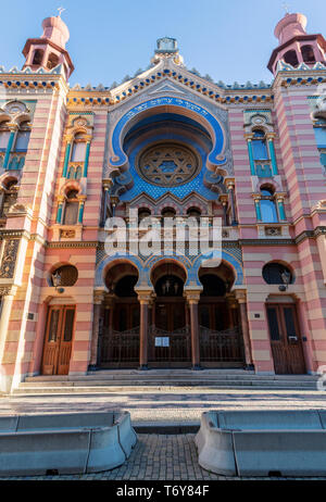 Jubiläum der Synagoge, der Tschechischen Jubilejni synagoga Stockfoto