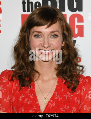 Mai 1, 2019 - LAUREN Lauren LAPKUS Lapkus nimmt an den Urknall Theoryâ €™ S-Serie Finale Party im The Langham Huntington. (Bild: © Billy Bennight/ZUMA Draht) Stockfoto