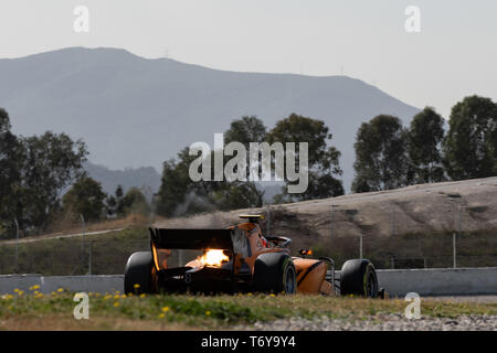 Barcelona, Spanien. 5. März, 2019 - Jack Aitken aus Großbritannien mit 15 Campos Racing - bei Tag 1 der FIA F2 2019 Vor Saisonbeginn Test am Circuit de Stockfoto