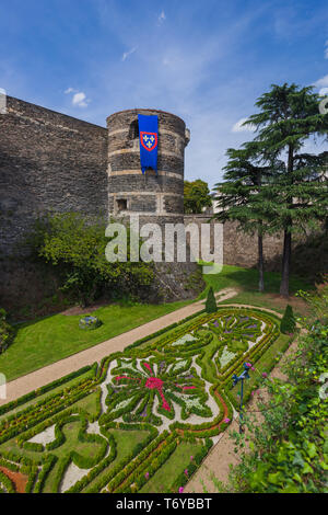 Schloss Angers an der Loire - Frankreich Stockfoto