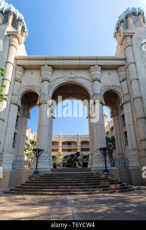 Elefant in Sun City, verlorene Stadt in Südafrika Stockfoto