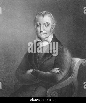 Graviert Portrait von Aaron Burr, Der dritte Vizepräsident der Vereinigten Staaten, ein amerikanischer Rechtsanwalt und Politiker von Newark, New Jersey, 1837. Von der New York Public Library. () Stockfoto