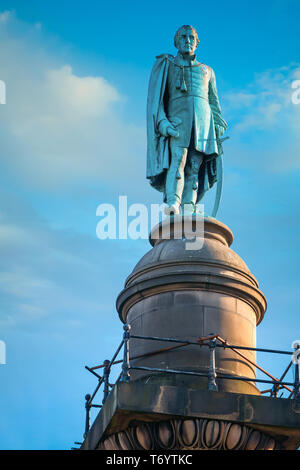 Liverpool, Großbritannien - 17 Mai 2018: Wellington's Spalte oder die Waterloo Memorial ist ein Denkmal für den Herzog von Wellington an der Kreuzung der William Stockfoto