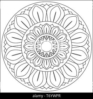 Rad des Lotus. Stock Vektor