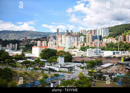 Anzeigen von Medellin vom Museum für Moderne Kunst (mamm) Stockfoto