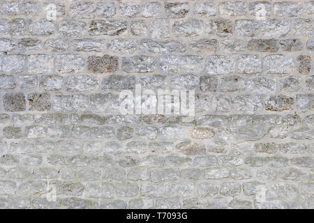 Mittelalterliche Mauer als Hintergrund. Textur. Stockfoto