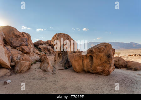 Elephant Rock, Brandberg Berg. Namibia Stockfoto