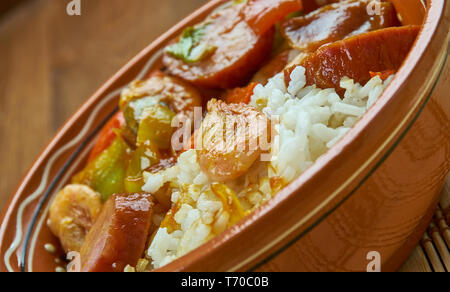 Authentische New Orleans Gumbo Stockfoto