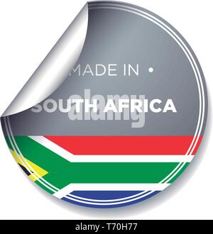 Hergestellt IN SÜDAFRIKA Stock Vektor
