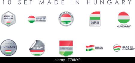 Hergestellt IN UNGARN Stock Vektor