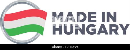 Hergestellt IN UNGARN Stock Vektor