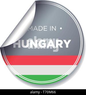 Hergestellt IN UNGARN Stock Vektor