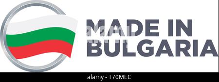 MADE IN BULGARIEN Stock Vektor