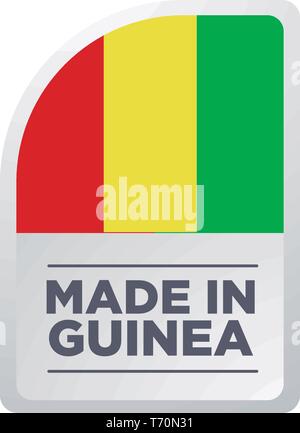 Hergestellt IN GUINEA Stock Vektor