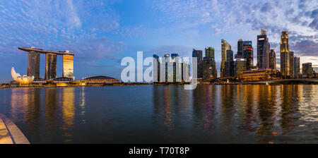 Skyline von Singapur Stockfoto