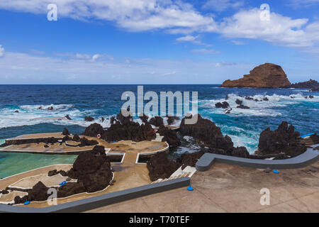 Lava pools in Porto Moniz - Madeira Portugal Stockfoto