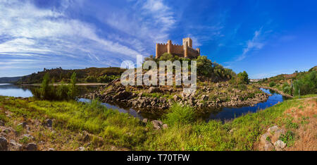 Almourol schloß - Portugal Stockfoto