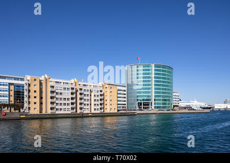 Alm. Marke, früher Aktieselskabet Det Østasiatiske Kompagni (EAC, East Asiatic Company), durch die plh Arkitekter, 1994, Kopenhagen, Dänemark, Stockfoto