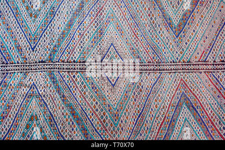 Abstrakte marokkanischen Teppich Hintergrund Stockfoto