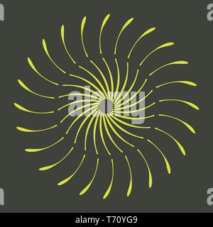 Retro Sun Burst Formen. Vintage Logo, Etiketten, Abzeichen. Vektor Design Element isoliert. Minimale schwarz Feuerwerk platzen. Stock Vektor