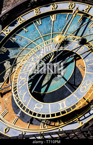 Astronomische Uhr. Prag Stockfoto