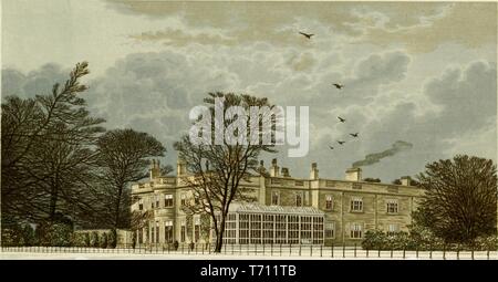 Gravur der Shelton Abtei, von isst des Buches der Adligen und der Herren von Großbritannien und Irland", Arklow, County Wicklow, Irland, 1840. Mit freundlicher Genehmigung Internet Archive. () Stockfoto