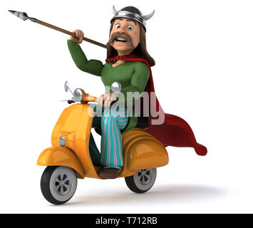 Spaß Gaul - 3D-Darstellung Stockfoto