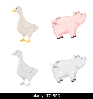 Gans, Schwein, Haustier, tier, vogel, Schweinefleisch, Kanada, Fleisch, Fliegen, Schwein, Ente, niedlich, Tierhaltung, Flügel, Hog, Federn, Speck, Eber, Zucht, Küche, Ranch, Bio, Hof, Essen, hausgemachte, Landschaft, Homestead, Landwirtschaft, Set, Vector, Icon, Illustration, isoliert, Sammlung, Design, Element, Grafik, Zeichen, Vektor, Vektoren, Stock Vektor