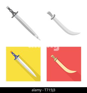 Langschwert, krummsäbel, Griff, der Eroberer, Dekoration, Kampf, Stern, alt, Gold, Griff, Power, Soldat, Kupfer, Krieger, Militär, Mord, Fantasy, Game, Rüstung, Sharp, Messer, Schwert, Dolch, Messer, Waffen, Sabre, mittelalterliche, Set, Vector, Icon, Illustration, isoliert, Sammlung, Design, Element, Grafik, Zeichen, Vektor, Vektoren, Stock Vektor