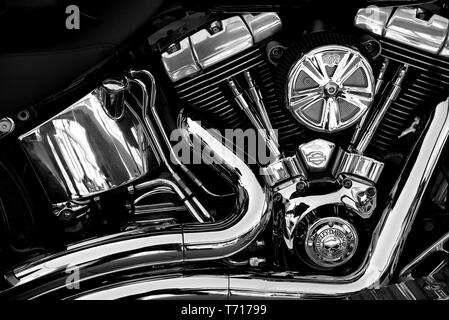 Harley Davidson Motorrad. Stockfoto