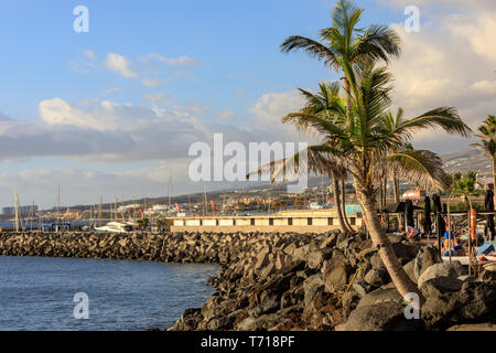 Puerto Colon Marina in der Nähe der Costa Adeje auf Teneriffa Stockfoto