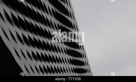 Details über ein modernes Gebäude. Stockfoto