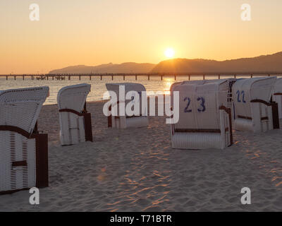 Strand von Binz. Stockfoto