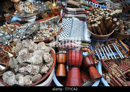 Basar in Akkon, Israel Stockfoto