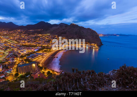 Stadt Machico - Madeira Portugal Stockfoto