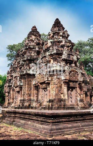 Banteay Srei Tempel, Kambodscha Stockfoto