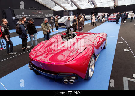 Ferrari Monza SP 1 Prototyp auf der 34. Internationalen Automobil Festival, 2019. Quelle: Veronique Phitoussi/Alamy Stock Foto Stockfoto