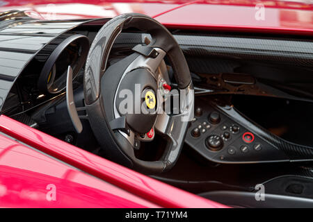 Ferrari Monza SP 1 Prototyp auf der 34. Internationalen Automobil Festival, 2019. Quelle: Veronique Phitoussi/Alamy Stock Foto Stockfoto