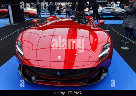 Ferrari Monza SP 1 Prototyp auf der 34. Internationalen Automobil Festival, 2019. Quelle: Veronique Phitoussi/Alamy Stock Foto Stockfoto