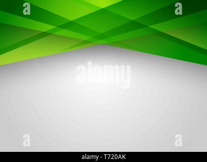 Abstrakt-geometrischen Grün glänzend motion Hintergrund. Mit Kopf- und Fußzeilen für Broschüre, Drucken, Anzeige, Zeitschrift, Plakat, website Vorlage Stock Vektor