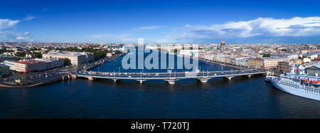 Fluss Newa im Stadtzentrum St. Petersburg Stockfoto